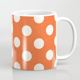 Orange Dotted Print  Mug