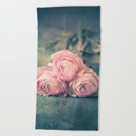 Lovely Ranunculus Beach Towel