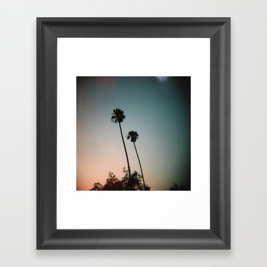 Sunset Palms Framed Art Print