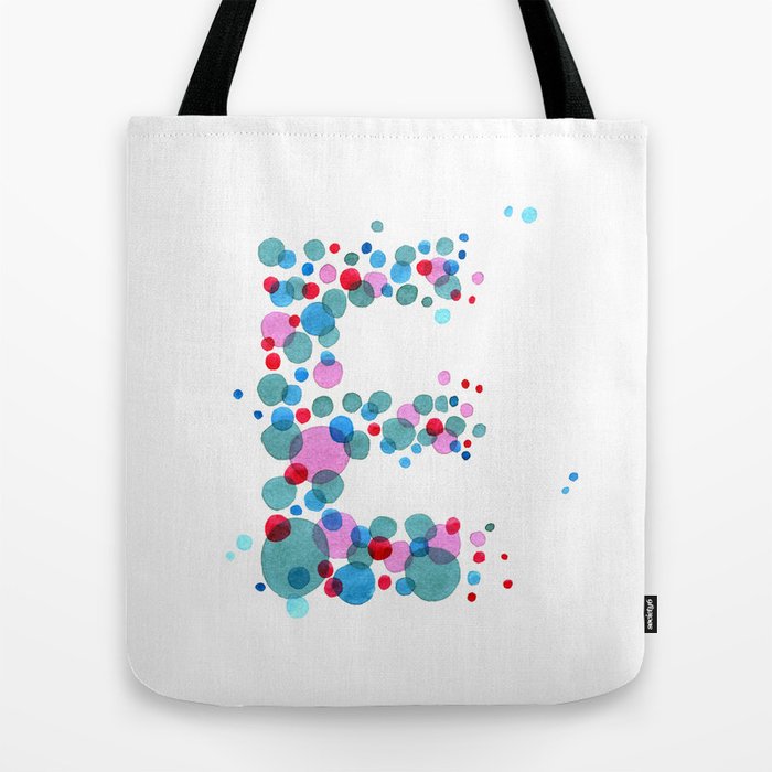 Hand painted monogram top tote