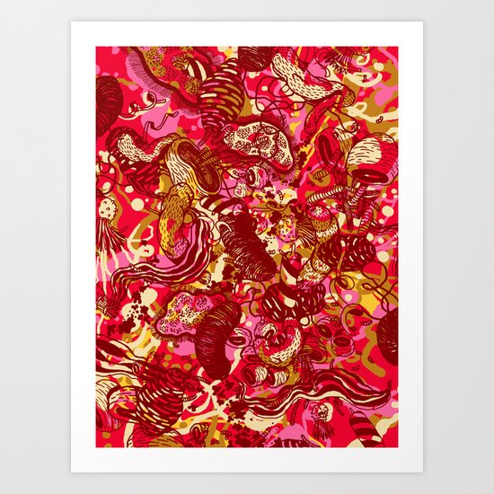 Red hot day Species Art Print