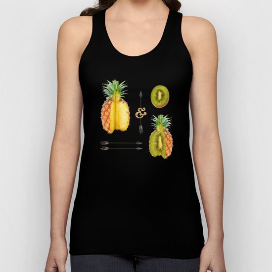 what if a pineapple fall in love with a kiwi ? Unisex Tank Top