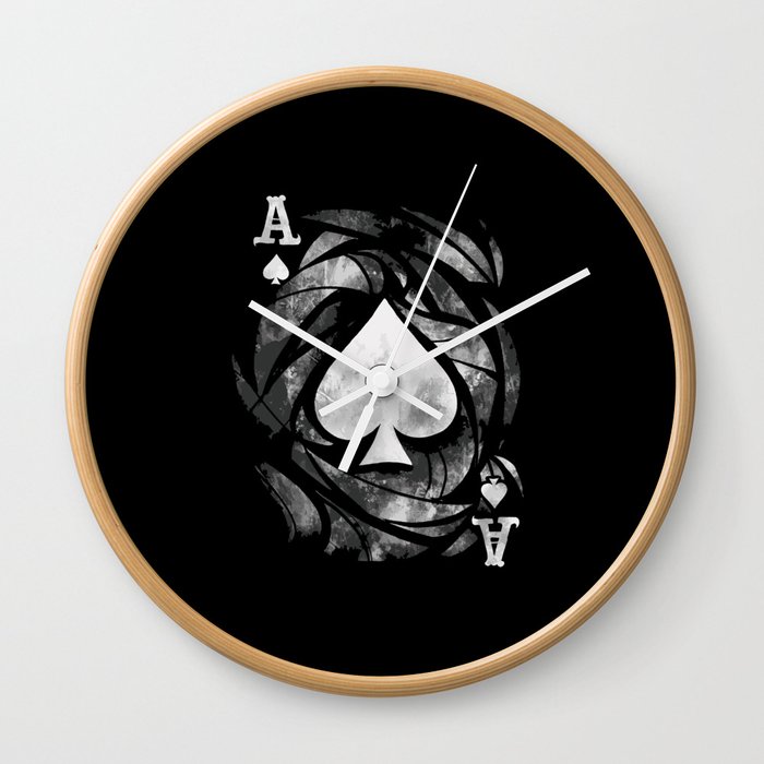Ace of spades Wall Clock
