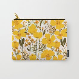 Yellow roaming wildflowers Carry-All Pouch