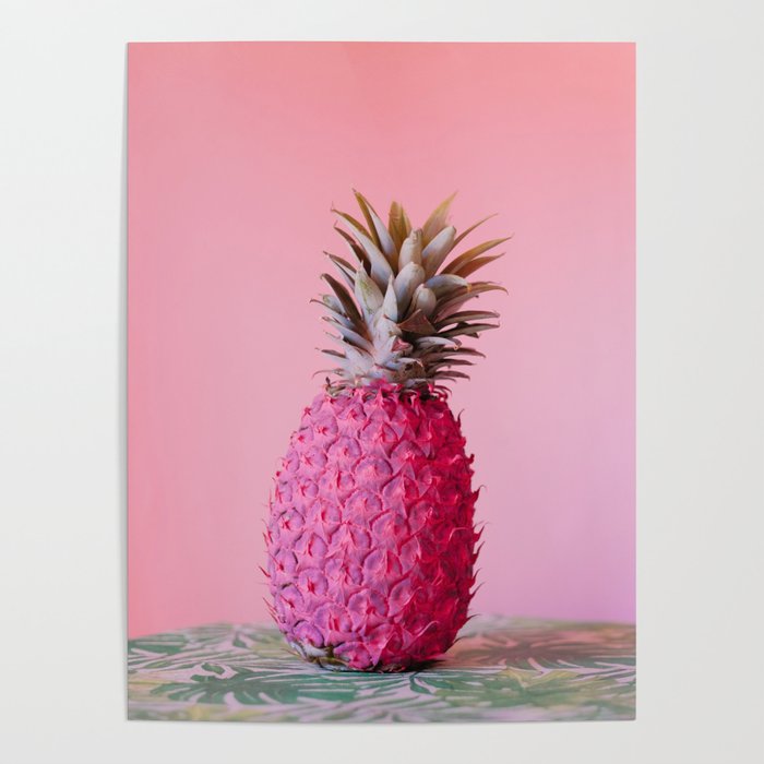 Pink Pineapple Poster
