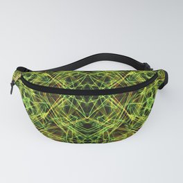 Liquid Light Series 71 ~ Colorful Abstract Fractal Pattern Fanny Pack