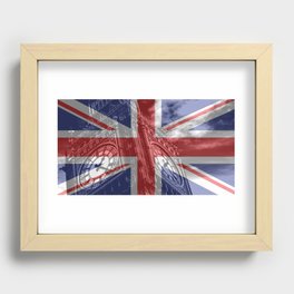 Big Ben - UK Flag Recessed Framed Print