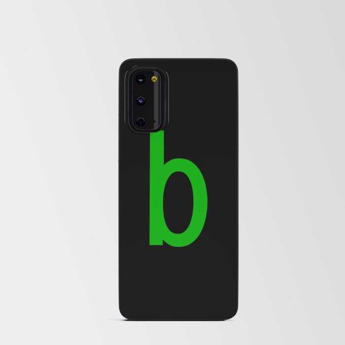 LETTER b (GREEN-BLACK) Android Card Case