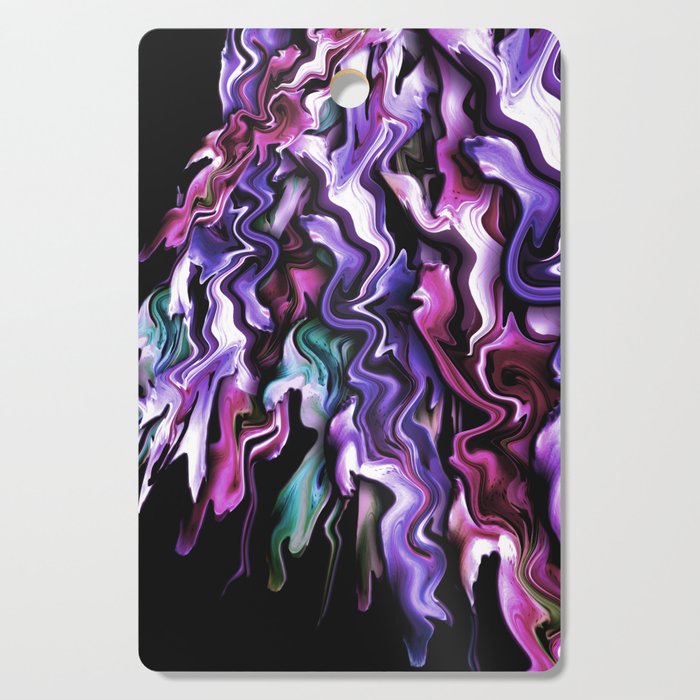 thick paint abstract Cutting Board
