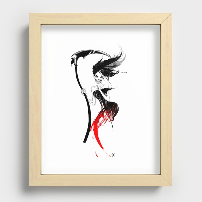 HAPPY END Recessed Framed Print