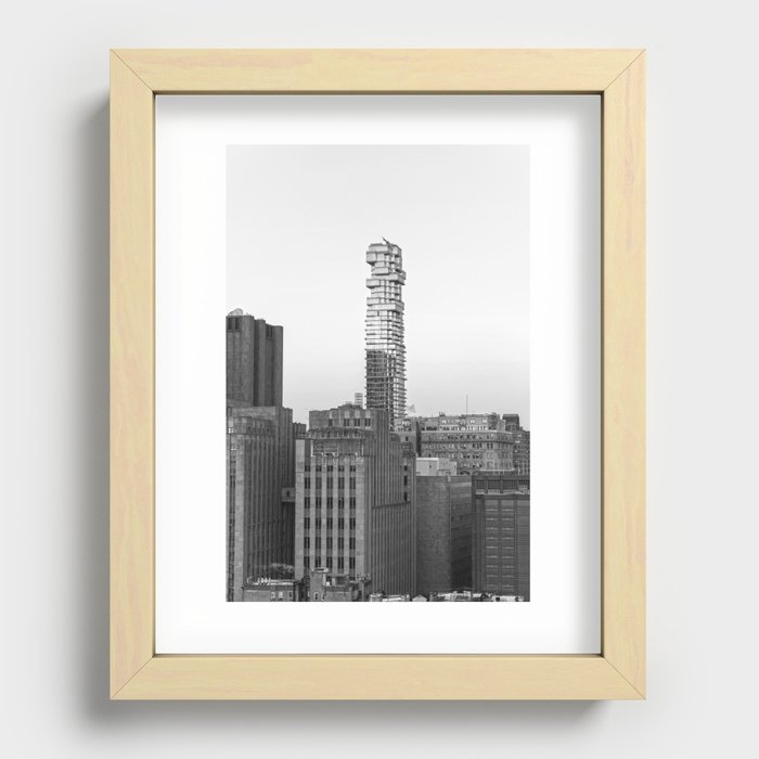 New York City Views | Architecture in NYC | Black and White Photography Recessed Framed Print