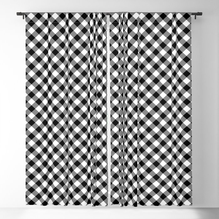 Classic Gingham Black and White - 08 Blackout Curtain