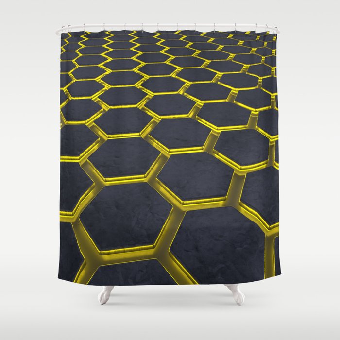 Honeycomb Shower Curtain