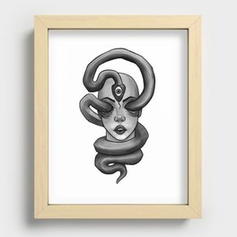 snake eyes Recessed Framed Print