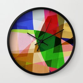 Abstract BA Colors Wall Clock