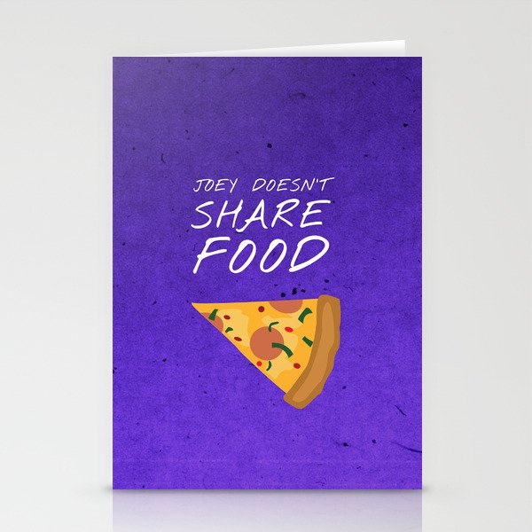 Friends 20th - Joey Doesn't Share Food Stationery Cards