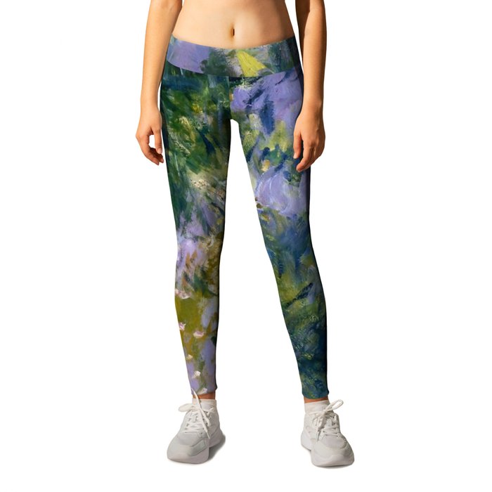 Claude Monet Wisteria, 1920 (right side) Leggings by