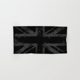 Grey Grunge UK flag Hand & Bath Towel