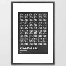 A MOVIE POSTER A DAY: GROUNDHOG DAY. Framed Art Print