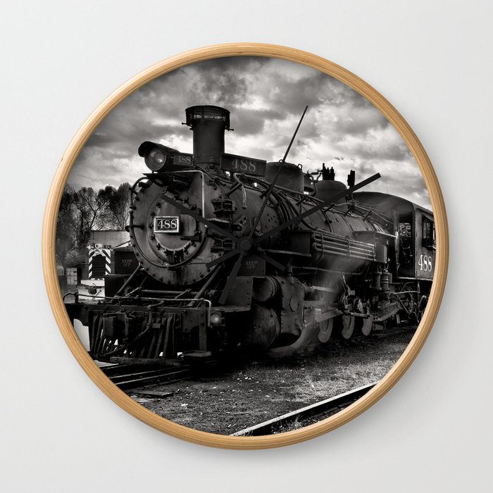 Steam Train, Cumbres & Toltec Railroad, New Mexico Wall Clock