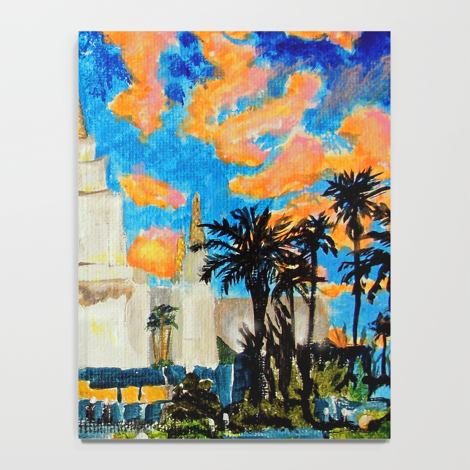 Oakland California Lds Temple Notebook By Bekablo Society6