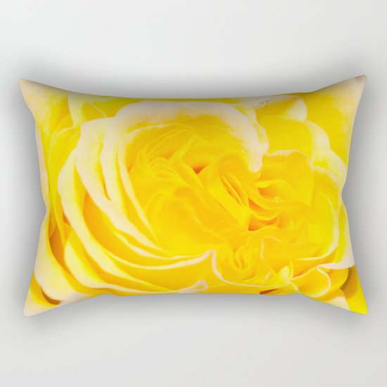 A Touch of Yellow #Rose #1 #art #society6 Rectangular Pillow