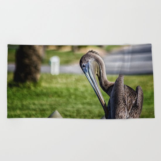 Pelican Itch Beach Towel