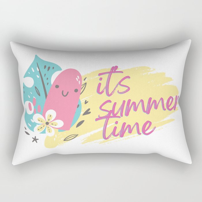 It's summer time - colorful ice cream Rectangular Pillow