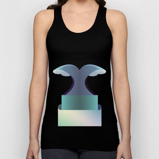 I wave letter Unisex Tank Top