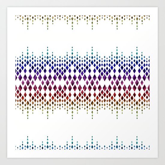 Colorful geometric pattern. Art Print