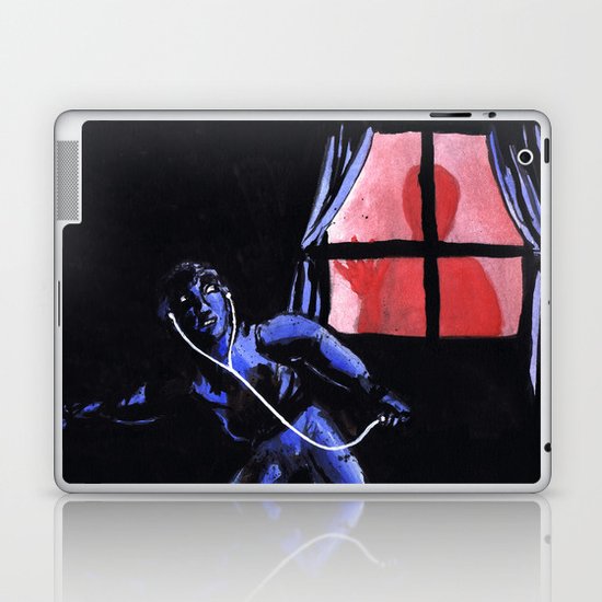 "Scariest Listening Experiences" by Cap Blackard Laptop & iPad Skin