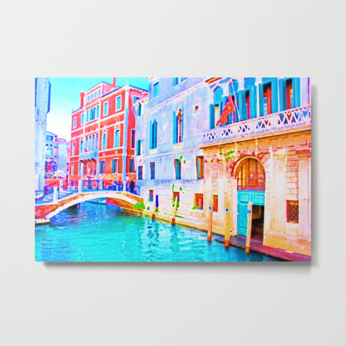 Secret Venice | Italy | Abstract Digital Painting Metal Print