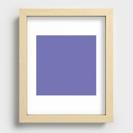  Monochrome Color of the year 2022 - Very peri Recessed Framed Print
