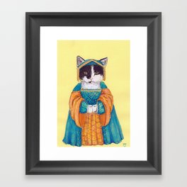 Tudor Cat Framed Art Print