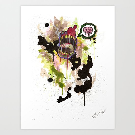 Zombie Art Print