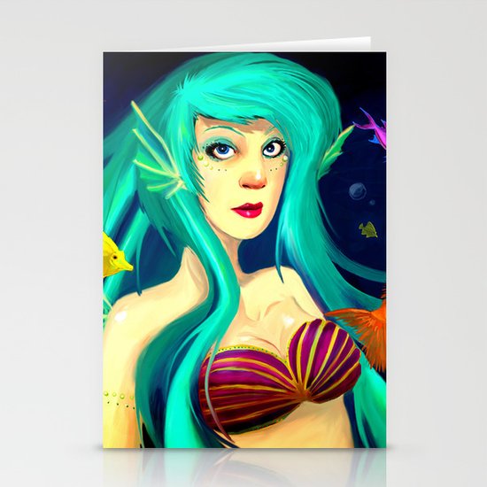 Mermaid Stationery Cards
