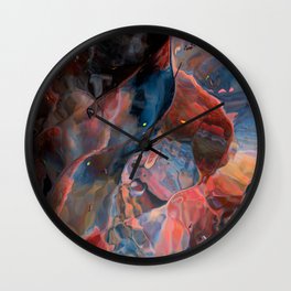 Space has curves Wall Clock | Digital, Spacelight, Nevula, Void, Colors, Painting, Space, Sky, Watercolor, Texture 