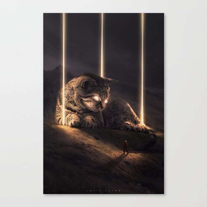 Cat in Space Canvas Print