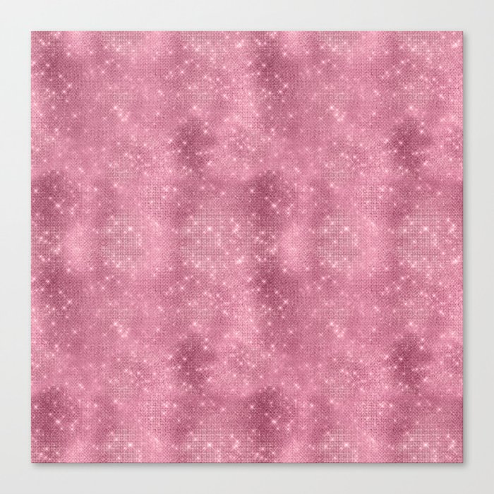 Glamorous Bling Pink Luxury Pattern Canvas Print