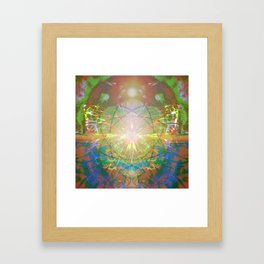 Atomic Flower Framed Art Print