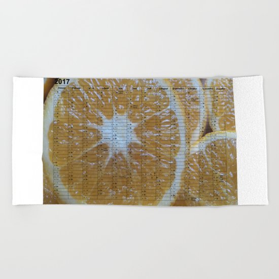 Kalender 2017 Orange Beach Towel