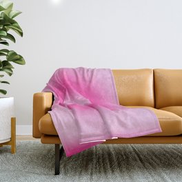 Spiritual Pink Aura Gradient Ombre Sombre Abstract  Throw Blanket