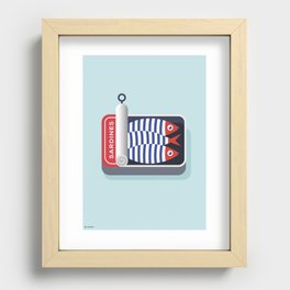 La boîte de sardines Recessed Framed Print