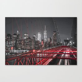 New York City Night Sky Canvas Print