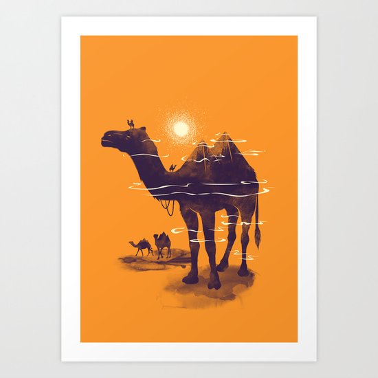 Walking Pyramid Art Print