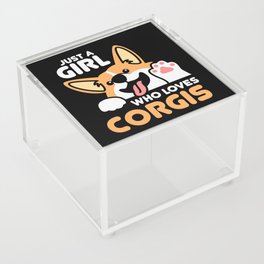 Just A Girl Who Loves Corgis Acrylic Box