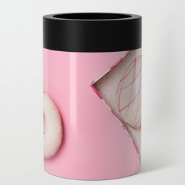Pink Donuts Can Cooler