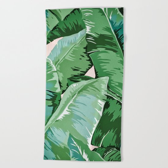 Banana leaf grandeur II Beach Towel