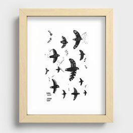Flying birds Recessed Framed Print