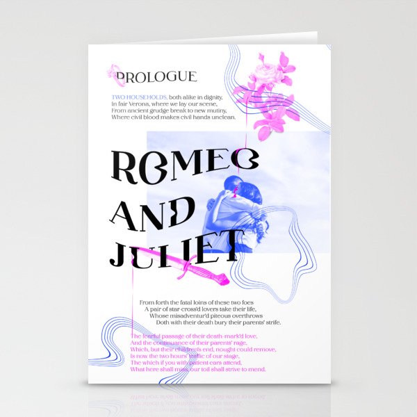 Book's piece - Romeo and Juliet Stationery Cards